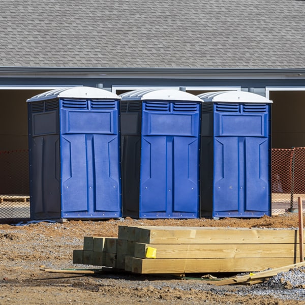 what is the expected delivery and pickup timeframe for the portable toilets in Hickory